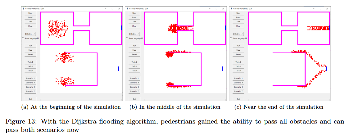 Cellular automaton simulation